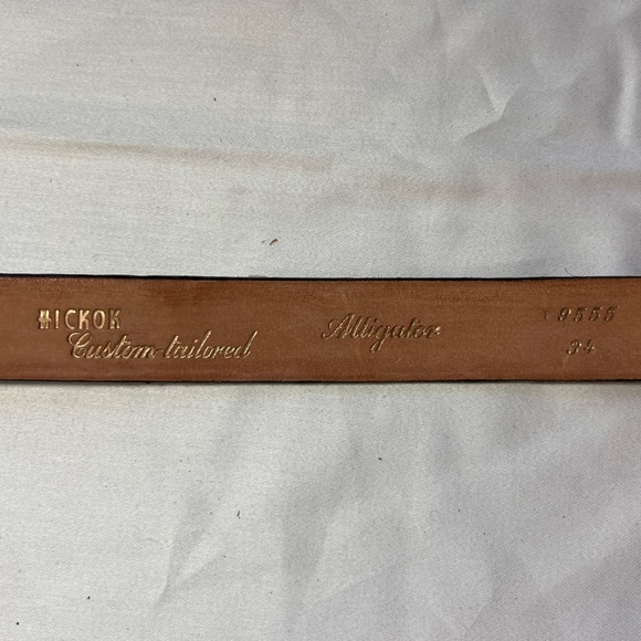 Genuine Alligator Like-New Vintage Belt - Picture 2 of 2